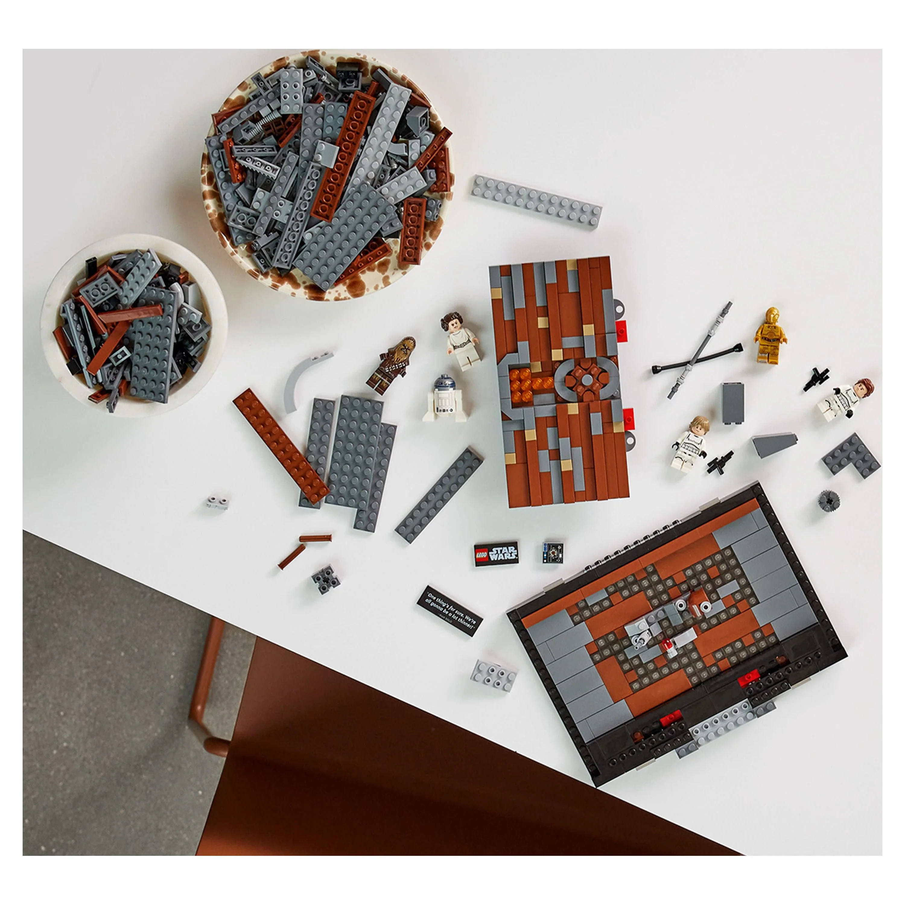 LEGO Star Wars Death Star Trash Compactor Diorama Series 75339 Adult Building Set with 6 Star Wars Figures including Princess Leia, Chewbacca & R2-D2, Gift for Star Wars Fans