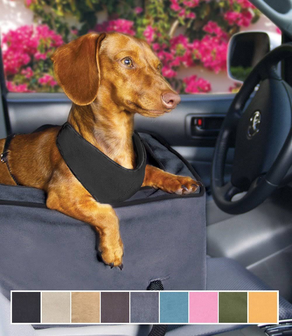 Snoozer Luxury Console Pet Car SEAT, Buckskin u0026 Java, Large