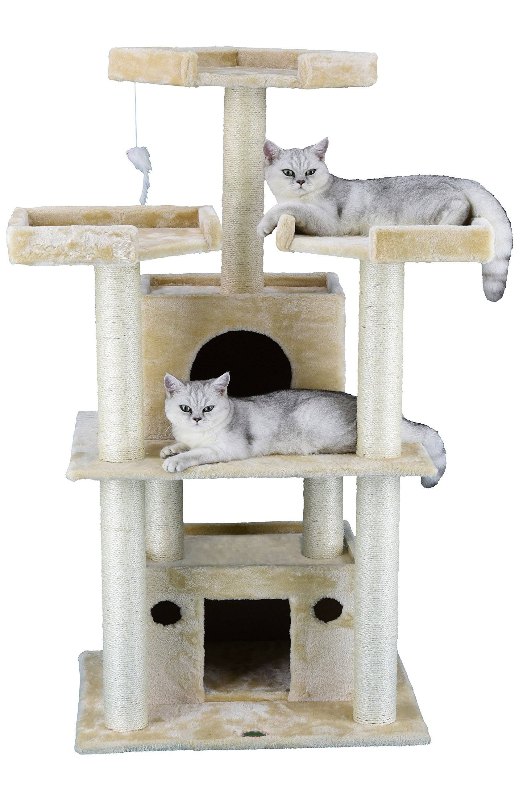 Go Pet Club F39 51 in. Beige Cat Tree