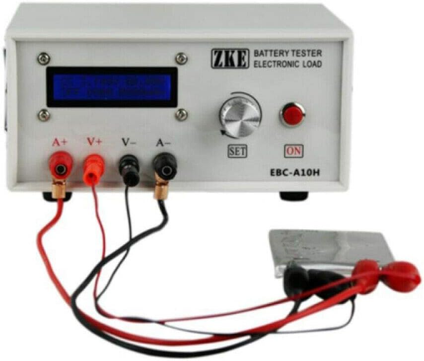 Digital Battery Tester Battery Load Tester Li-ion Battery Charge Capacity Tester LCD Battery Charger Checker Analyzer Tester Battery Capacity Performance Tester Device Mobile Power Head Test