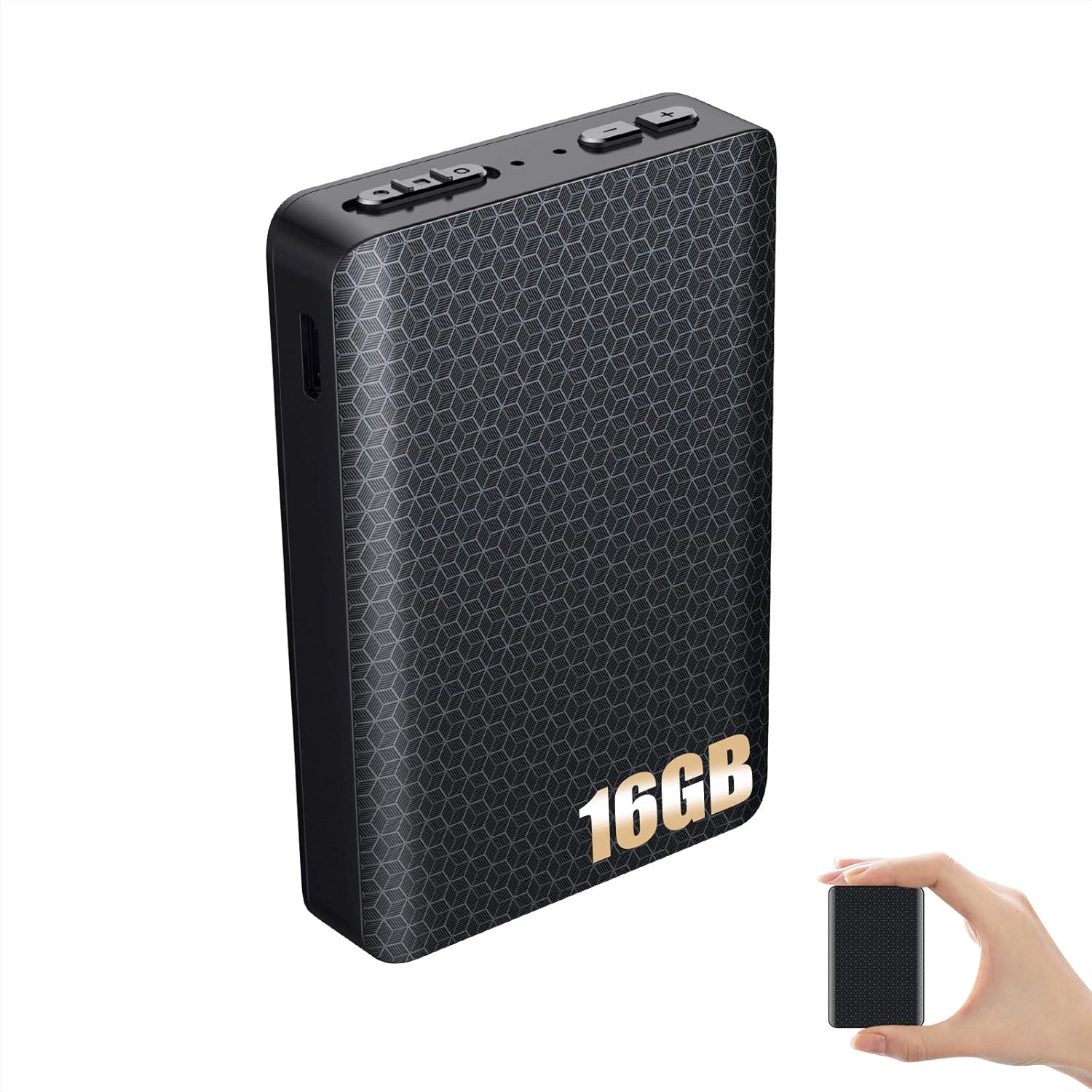 32GB Voice Activated Audio Recorder Mini Digital Voice Recorder with 400 Hour Storage Capacity,365 Days Standby Battery & up to 500 hrs Continuous Recording,Magnetic,Time Stamp,Password Protect Pack of 2