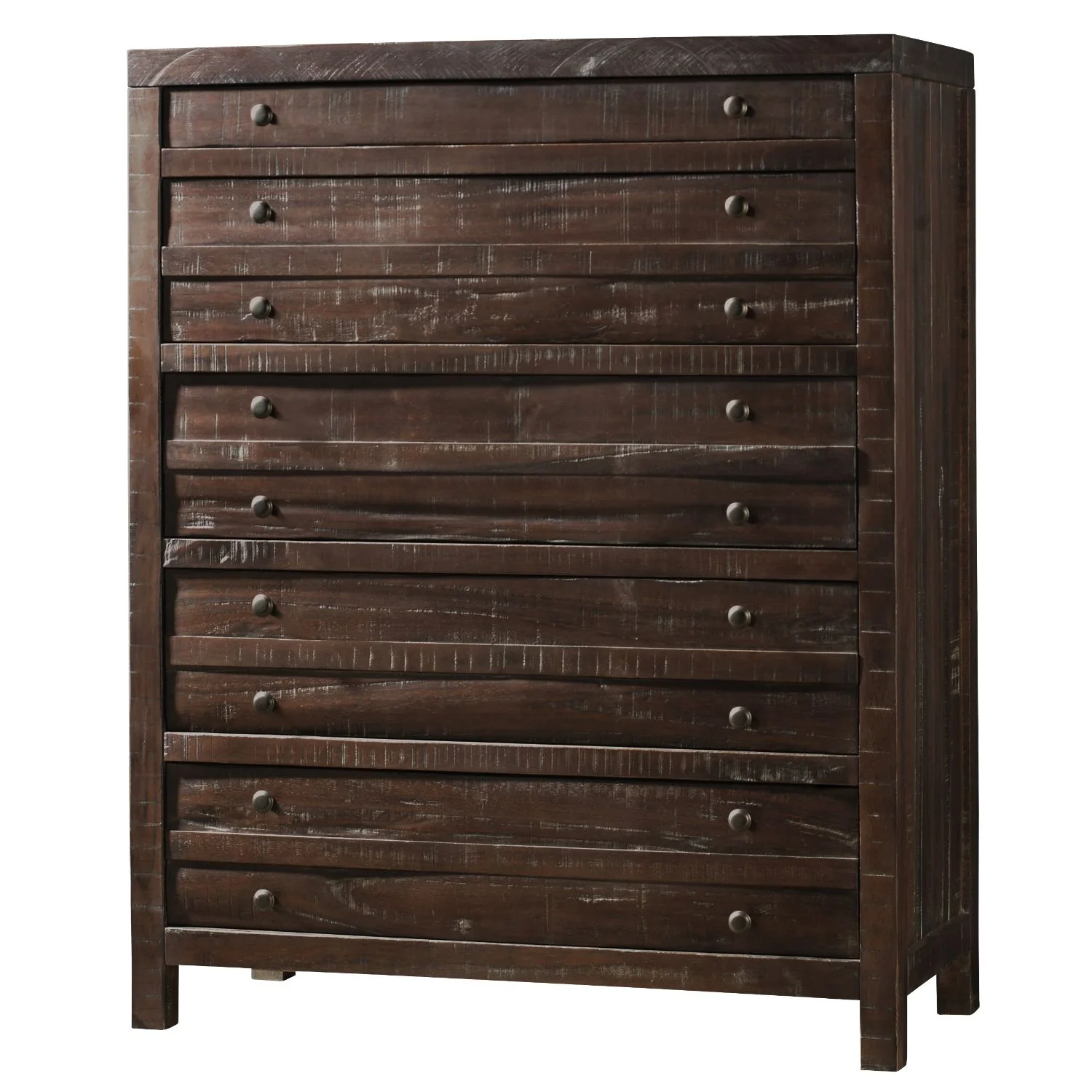 Townsend 5 PC King Storage Bedroom Set w 2 Nightstand in Java