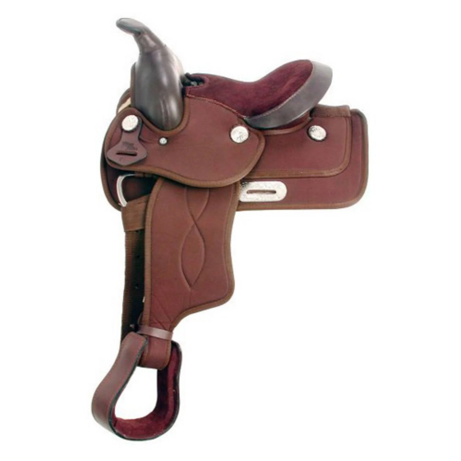 King Series Krypton Synthetic Western Pony Saddle, Brown