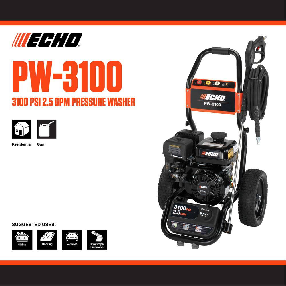 Echo PW-3100 Gas-Powered Pressure Washer