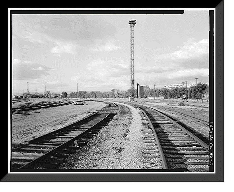 Historic Framed Print, Colorado & Southern Railway Denver Roundhouse Complex, Seventh Street, East of South Platte River, Denver, Denver County, CO - 2, 17-7/8" x 21-7/8"