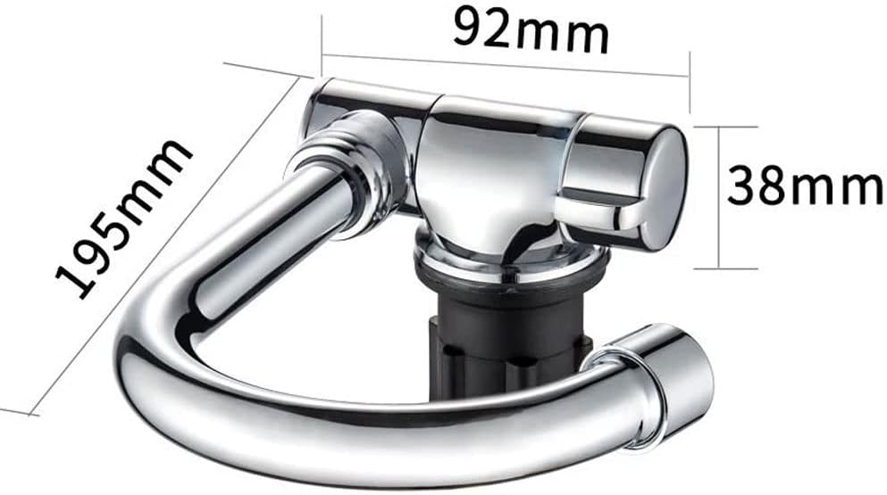 360 Degree Swivel Faucet Folding Hot and Cold Water Faucet Kitchen Bathroom RV Marine Deck Hatch Camper Accessories Caravan Boat