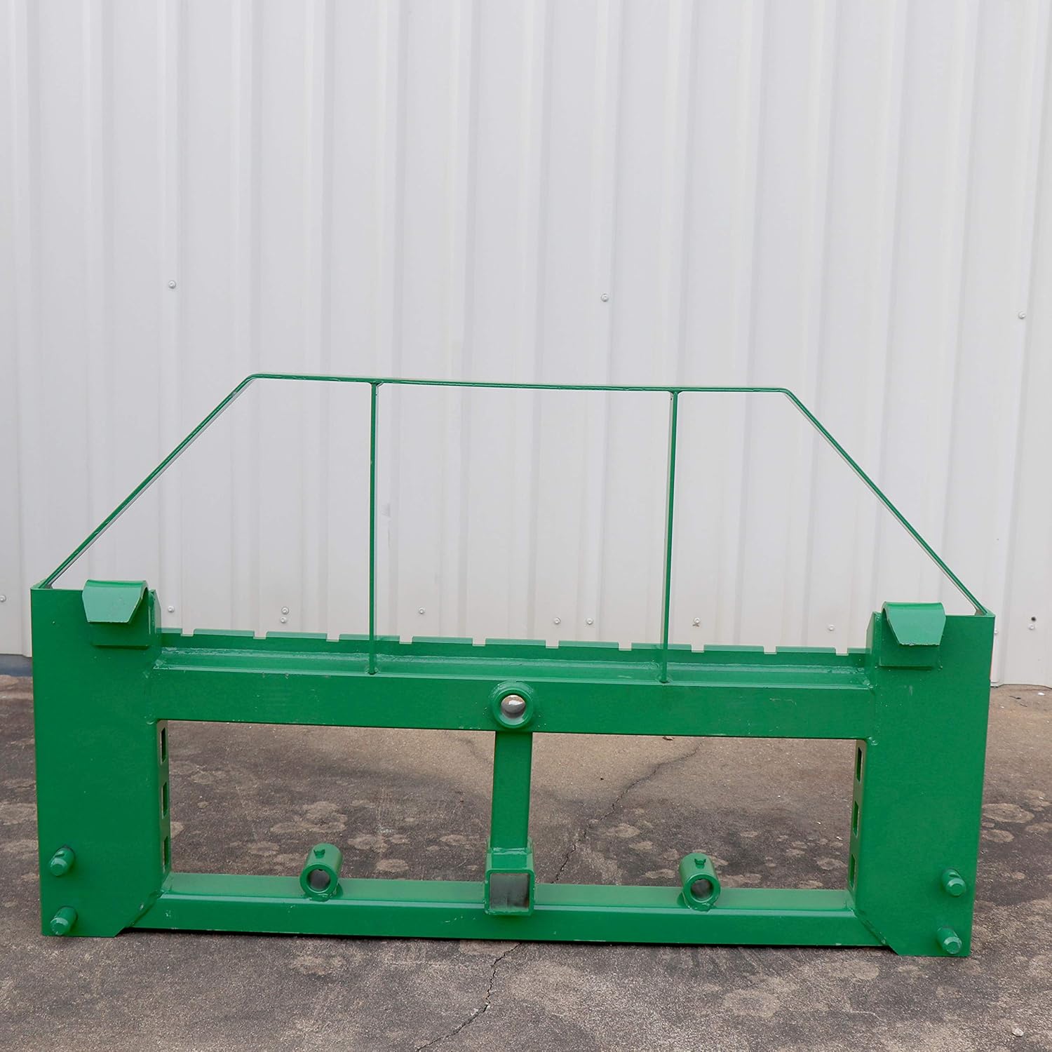 Titan Attachments Heavy Duty Pallet Fork Frame and 48" Fork Blades with 2" Trailer Receiver Hitch Fits John Deere Loader