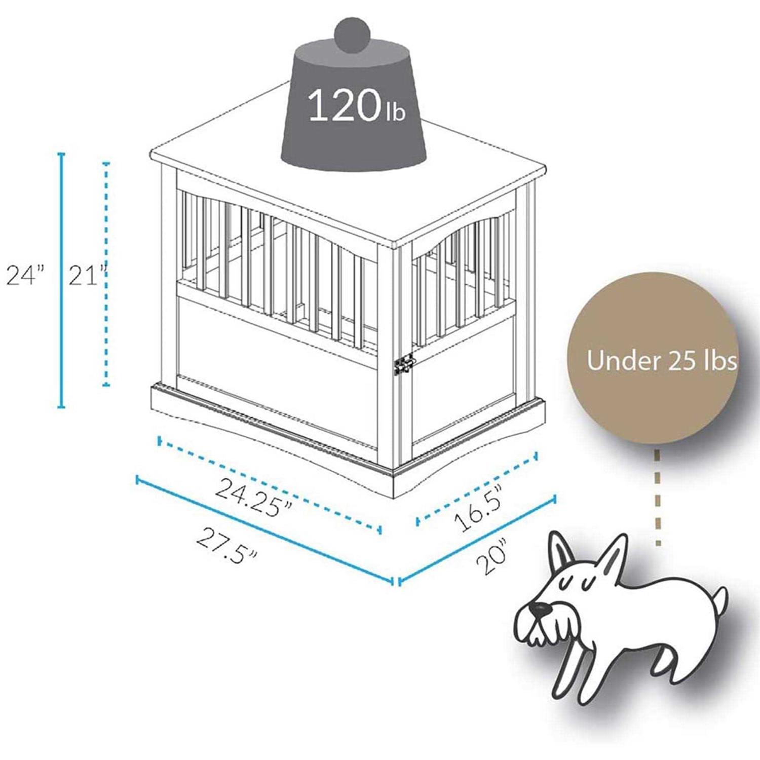 Casual Home End Table Pet Crate - Pet Supplies online store