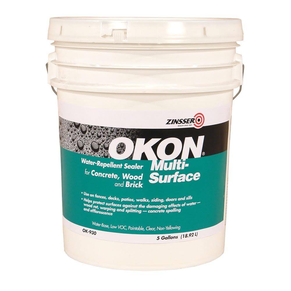 Okon OK930 5 Gallon Clear Water Based Universal Water Repellent for Unsealed Substrate
