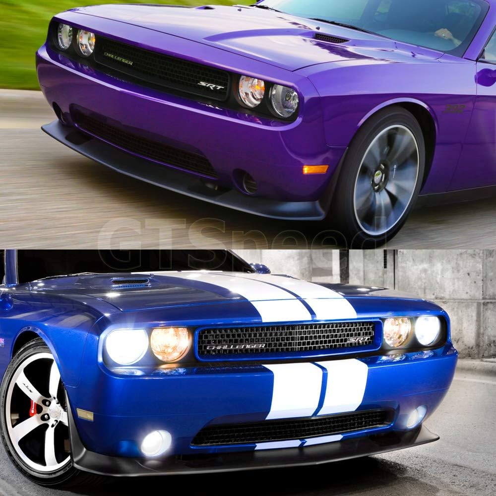 [GT-Speed] Compatible/Replacement for SRT Style PU Front Bumper Lip, 2011-2014 Dodge Challenger