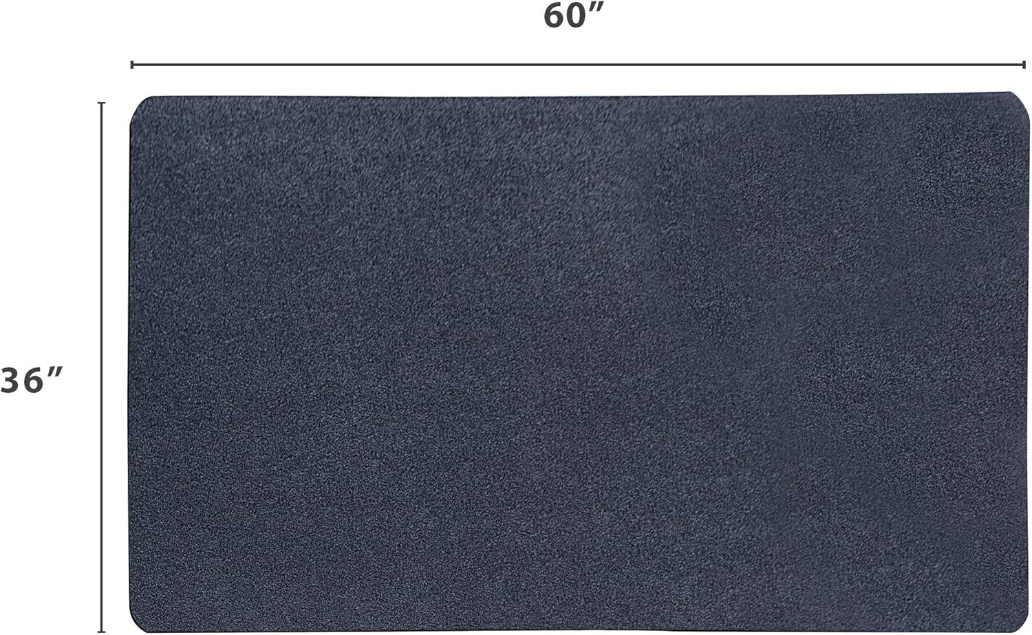 VersaTex Multi-Purpose Recycled Rubber Floor Mat for Indoor or Outdoor Use, Utility Mat for Entryway, Tool Bench, Garage, Under-Sink, Patio, and Door Mat; 36" x 60", Black