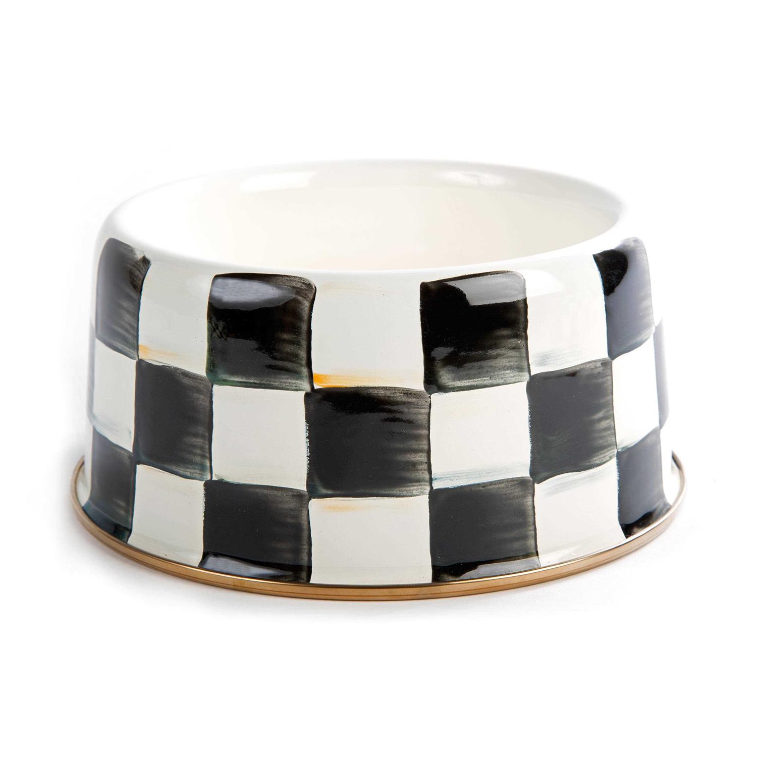 MacKenzie-Childs Check Pet Dish - Pet Supplies online store