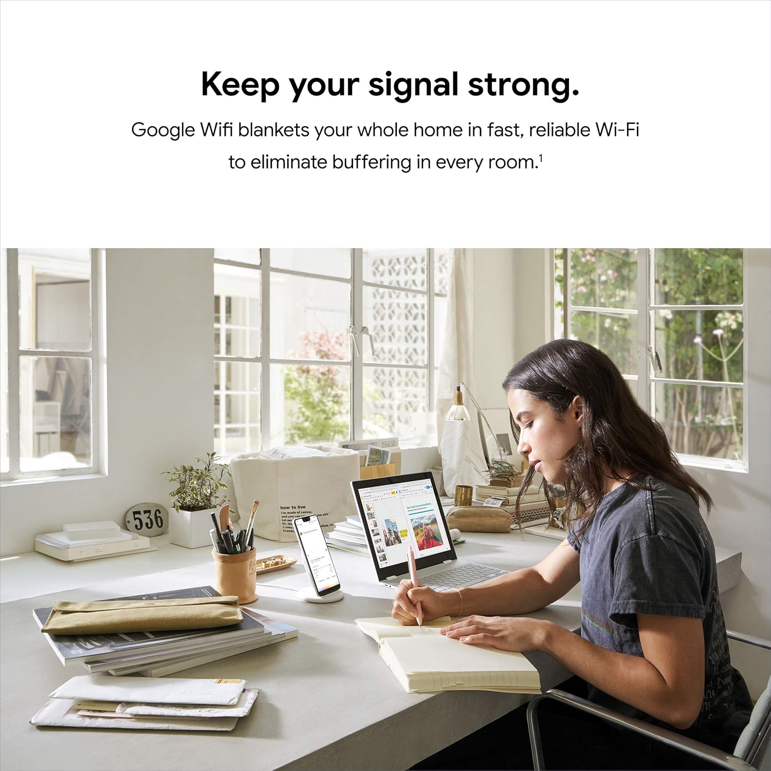 Google Wifi - AC1200 - Mesh WiFi System - Wifi Router - 4500 Sq Ft Coverage&nbsp;- 3 pack