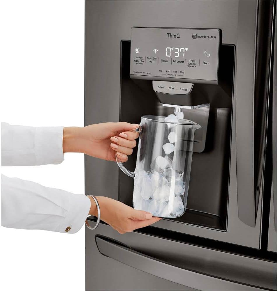 23 cu. ft. Smart wi-fi Enabled InstaView™ Door-in-Door® Counter-Depth Refrigerator with Craft Ice™ Maker