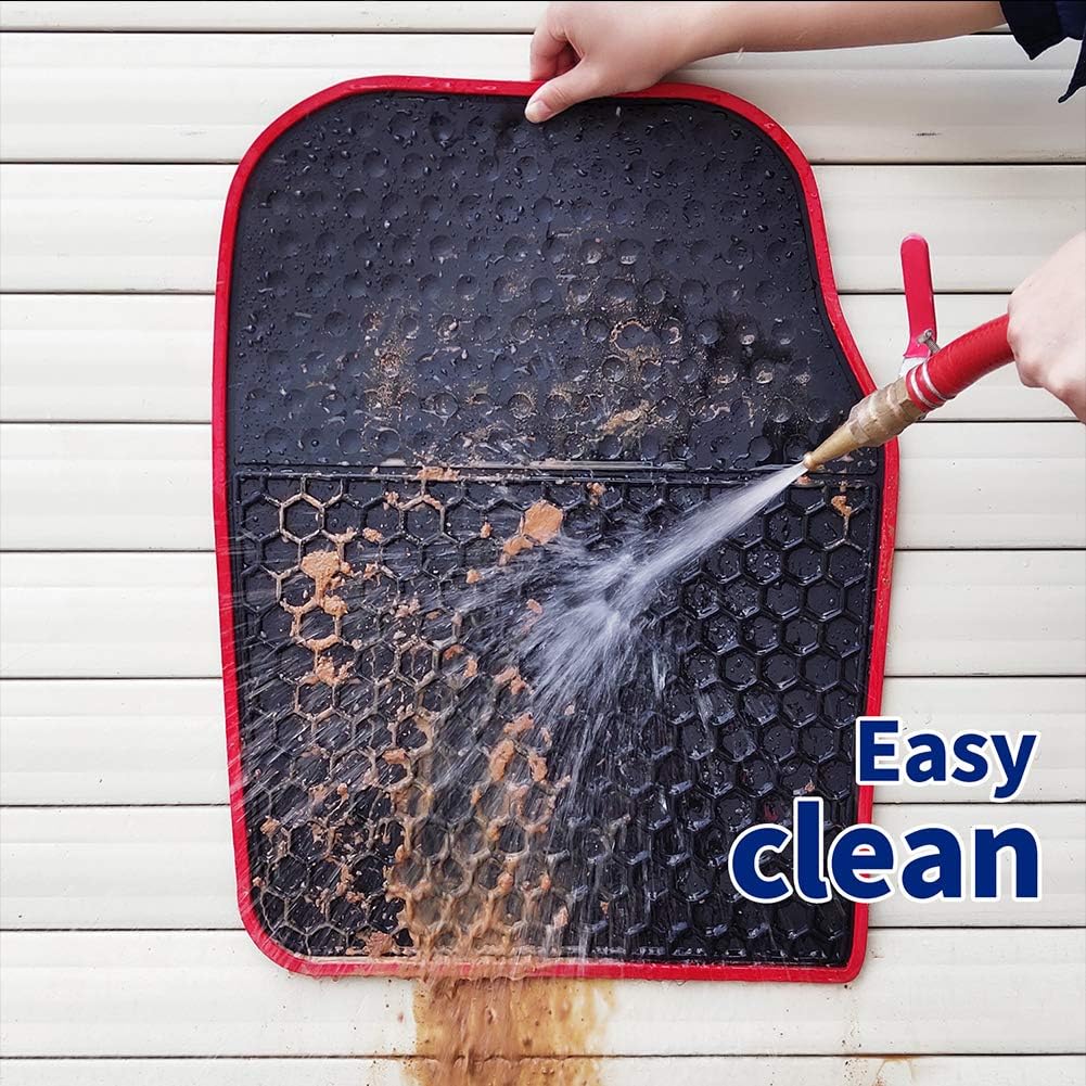Ucaskin Car Floor Mats Custom Fit for Ford Explorer 2020 2021 2022 3 Rows Bucket Seats Only (6 Seats 6 Passengers) Odorless Washable Rubber Heavy Duty All Weather Car Floor Liner Black