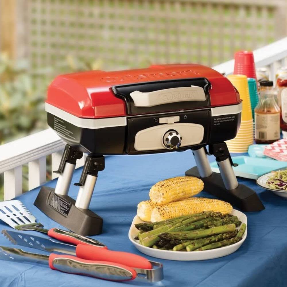 Cuisinart Cgg 180t Petit Gourmet Portable Tabletop GAS Grill Red