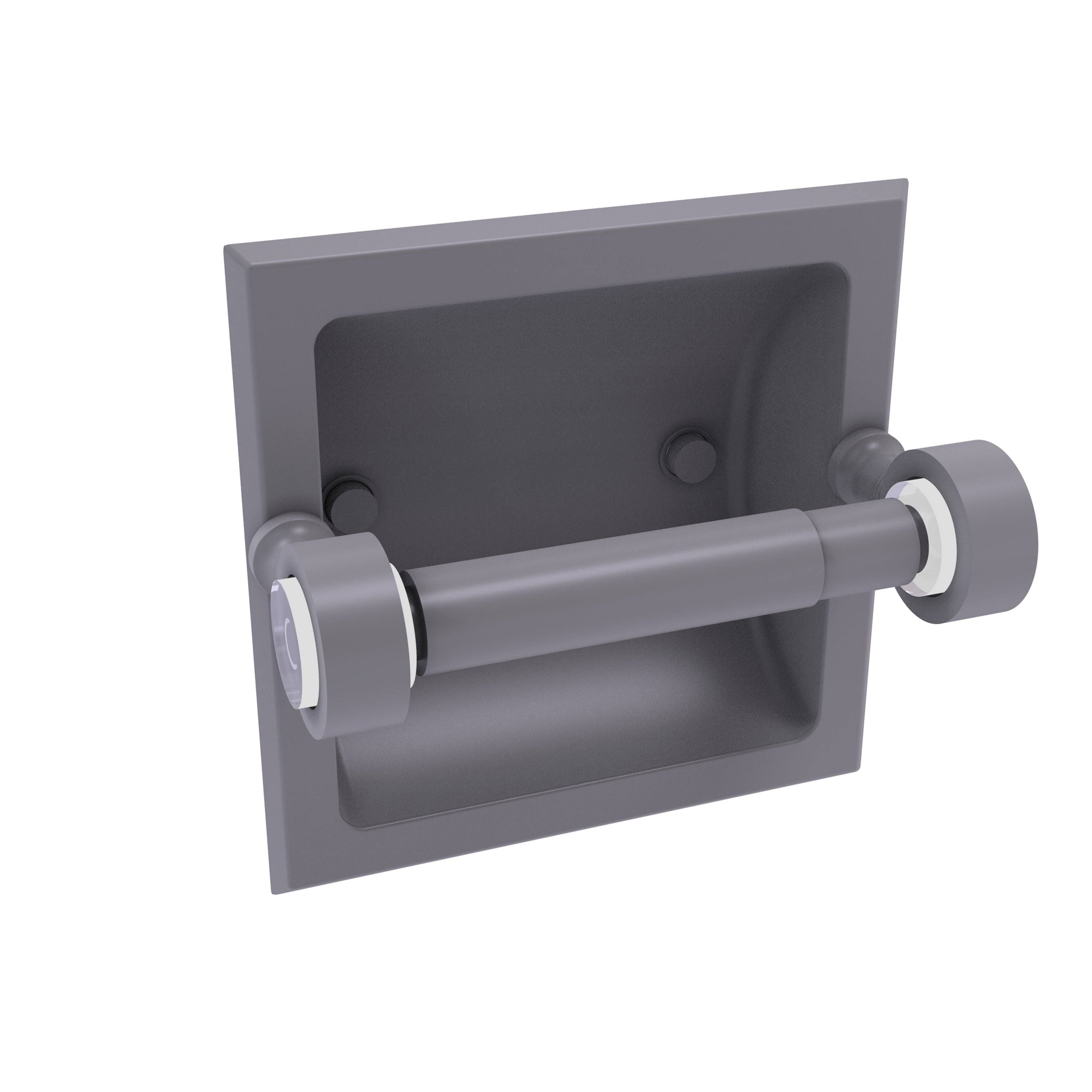 Allied Brass PG-24C-PB Pacific Grove Collection Recessed Toilet Paper Holder Polished Brass