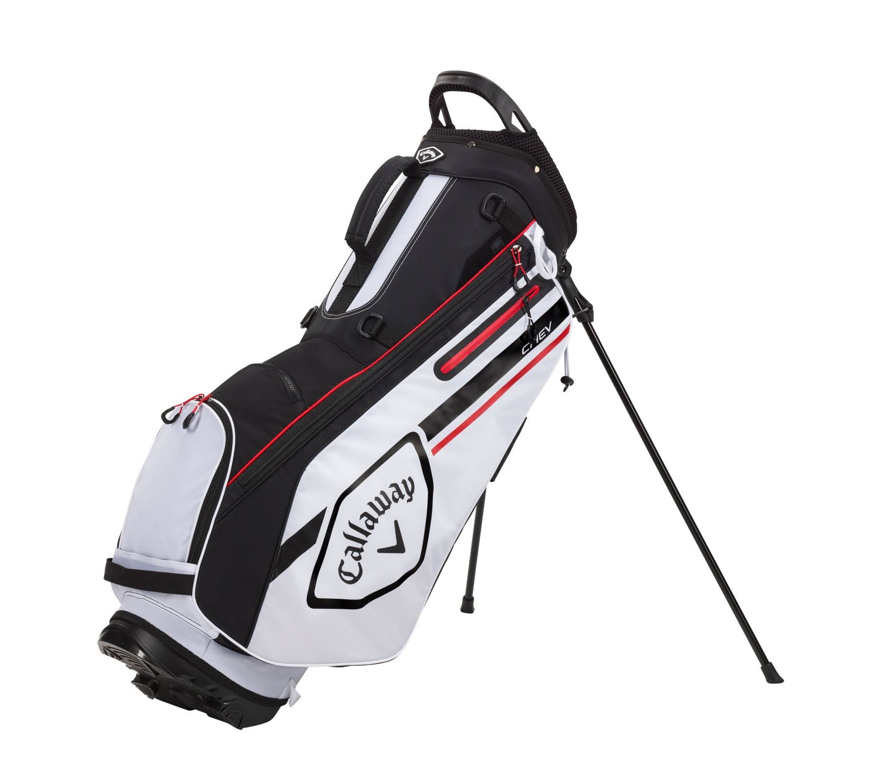 Callaway Golf Chev Stand Bag White Black Red
