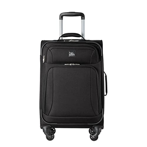 Skyway Epic Softside 4-Wheel Luggage Spinner Collection (Black, 2-Piece Set (20/24))