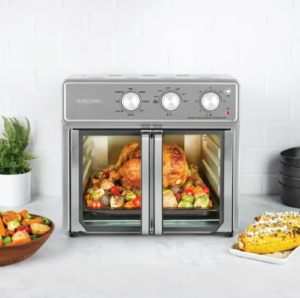 Refurbished Team International Group of America AFO 50939 SS Kalorik MAXX 26 Quart Air Fryer Oven, Stainless Steel 26-Quart Capacity