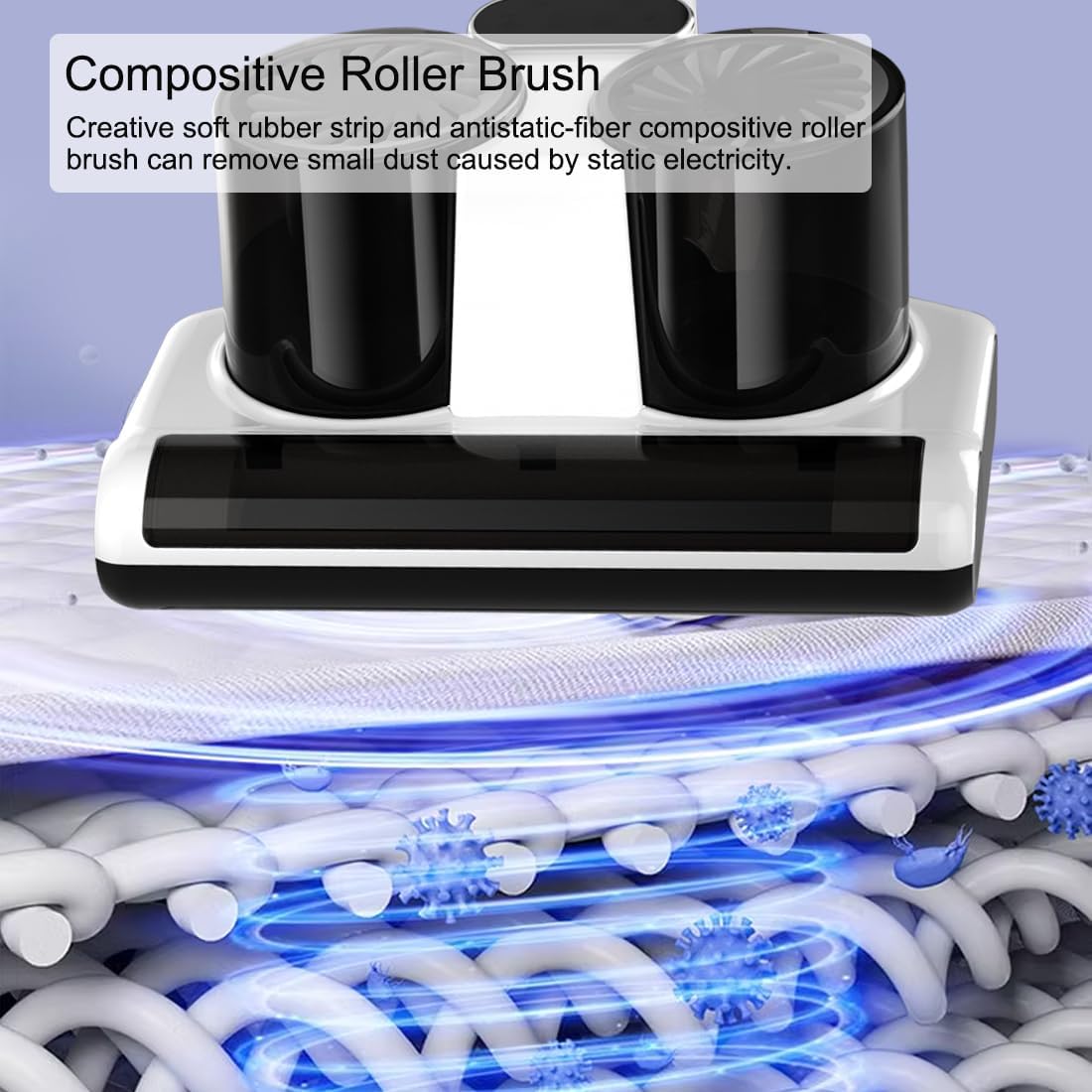 Bed Vacuum Cleaner, Mattress Vacuum Cleaner with UV & High Heating Tech, 12Kpa Strong Suction Handheld Vacuums of Bed Mattress Sofas, Pet Hair and Carpets
