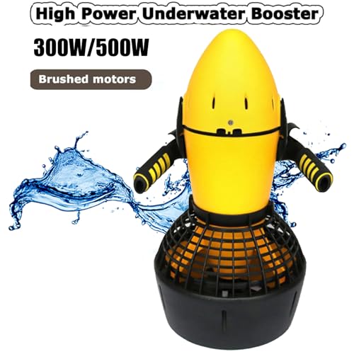 Underwater Propulsion,Electric Underwater Scooter,Electric Water Sports Submersibles Battery Swimming Device,Suitable for Diving, Snorkeling, Underwater Photograph,500W-Lead-acidbattery