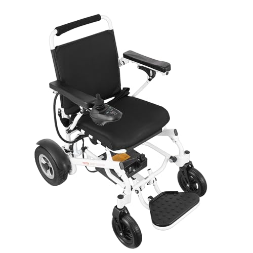 VEVOR Electric Wheelchair for Adults Seniors, 300 lbs Weight Capacity, 17.7 in Width Lightweight Foldable Motorized Power Wheelchairs, 20Ah battery All Terrain Aluminum Alloy Chair