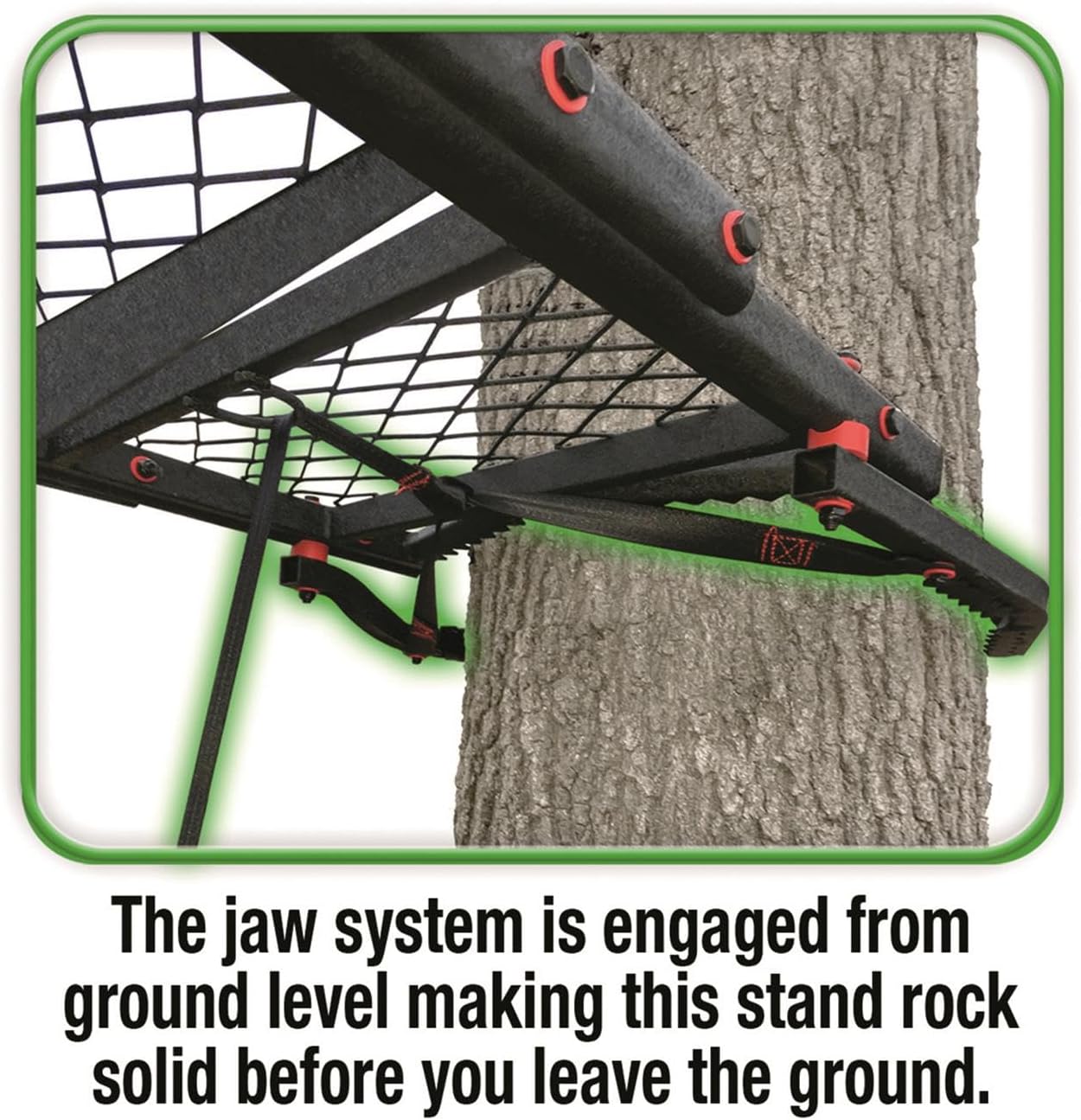 Guide Gear 15’ Single Shot Single Person Ladder Tree Stand with Grip Jaw System; Portable, Hunting Deer Season