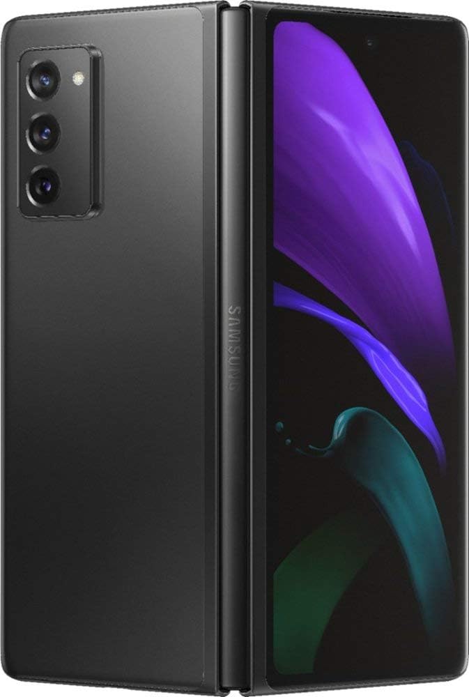 Samsung Galaxy Z Fold2 5G 12GB + 256GB SM-F916B EU/UK Model Dual SIM (Single Physical Sim + Esim) Factory Unlocked International Version GSM - Mystic Black (Ships After 09/18)