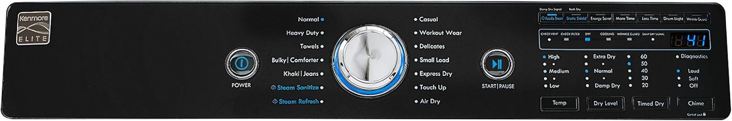Kenmore Top-Load 7.0 cu. ft. Electric Washer and Dryer Bundle with Wrinkle Guard -White