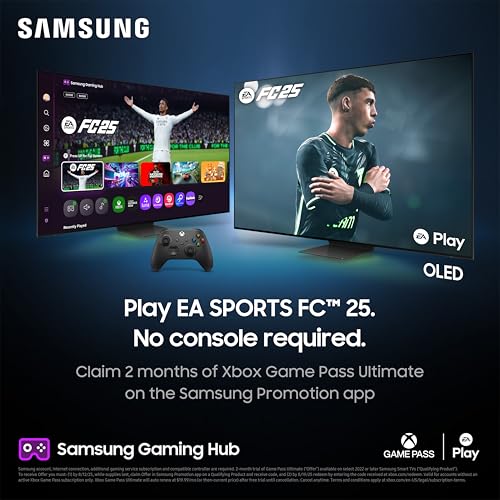 Samsung 43-Inch Class Crystal UHD U8000F 4K Smart TV (2025 Model) Endless Free Content, Crystal Processor 4K, MetalStream Design, Knox Security, Alexa Built-in