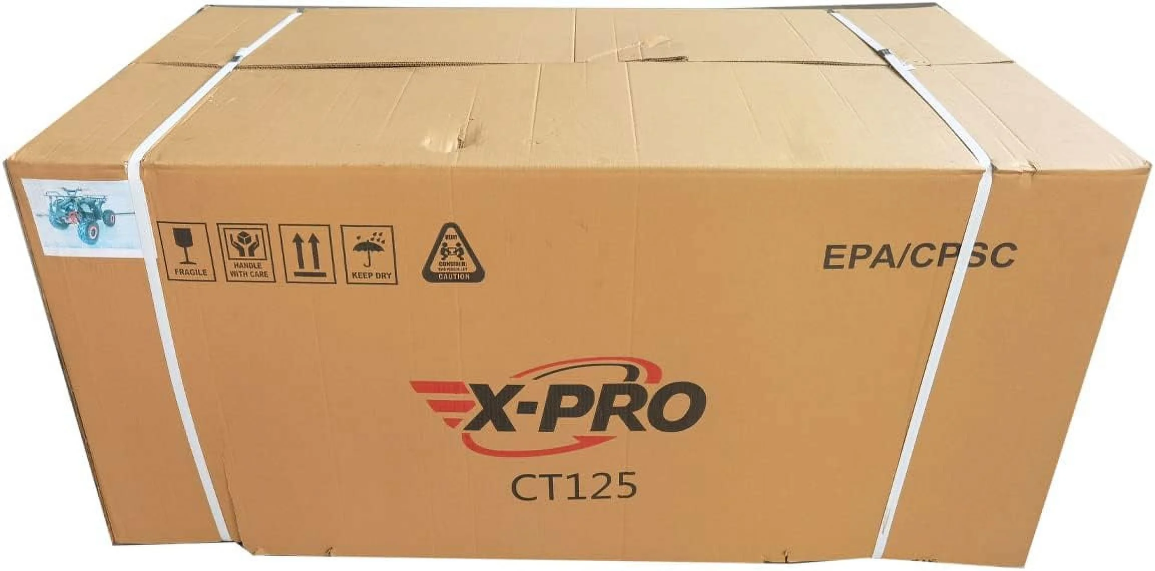 X-Pro Brand New 125cc Gas ATV, Automatic Transmission w/Reverse Remote Control Big 19"/18" Tires