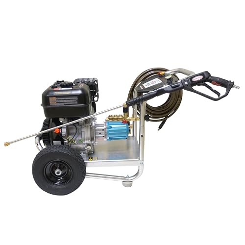 Simpson Cleaning 4200 PSI Gas Pressure Washer, 4.0 GPM Power Washer for Commercial Use, Honda GX390 Engine, 50-Foot Steel-Braided Hose, Aluminum Series, 49-State (ALH4240)