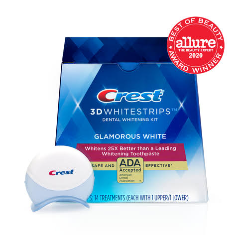 Crest 3Dwhitestrips Original Teeth Whitening Kit || with LED Light ADA-Accepted, Safe u0026 Effective Teeth Whitening