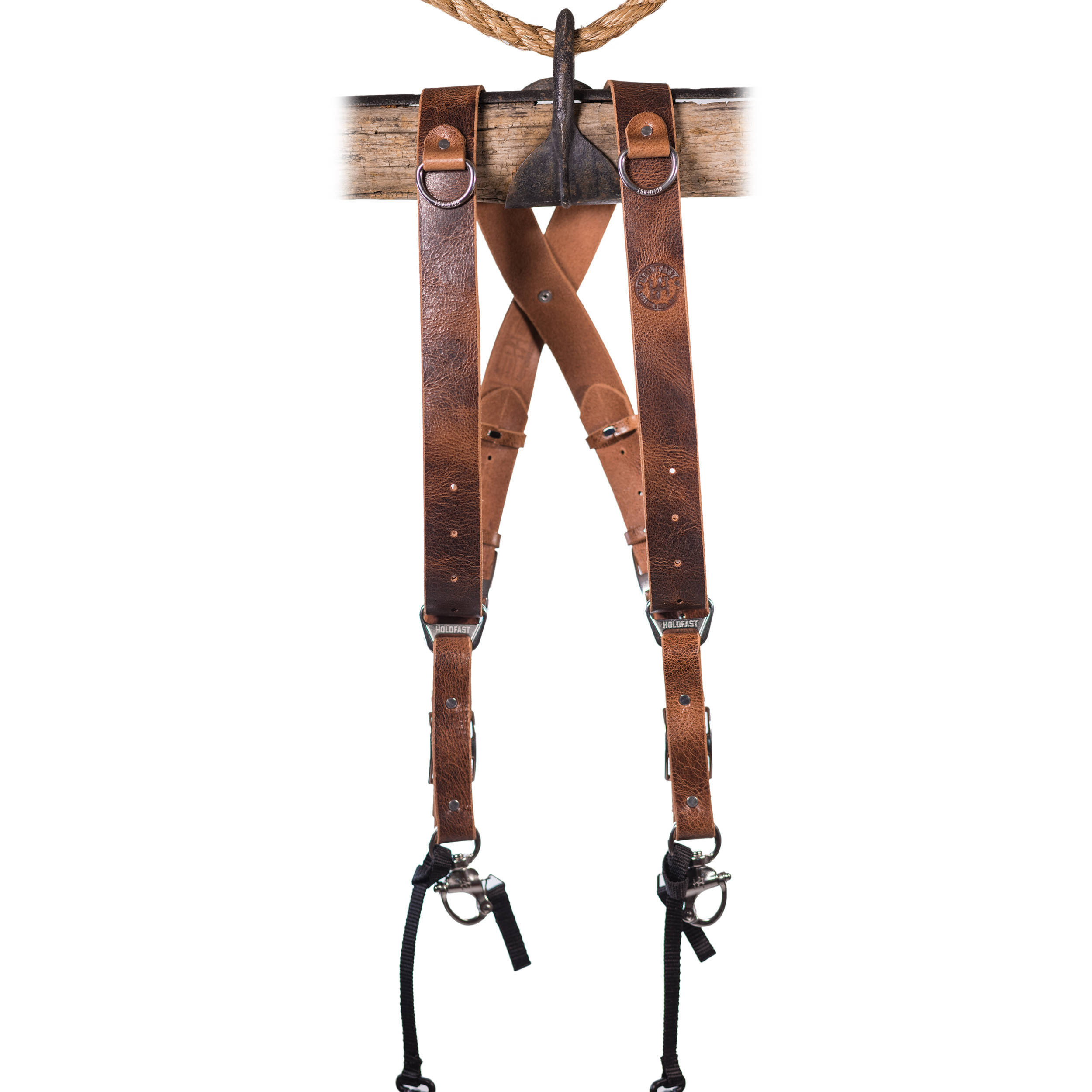 Holdfast Gear Money Maker Two-Camera Harness (Water Buffalo, Tan, Medium)