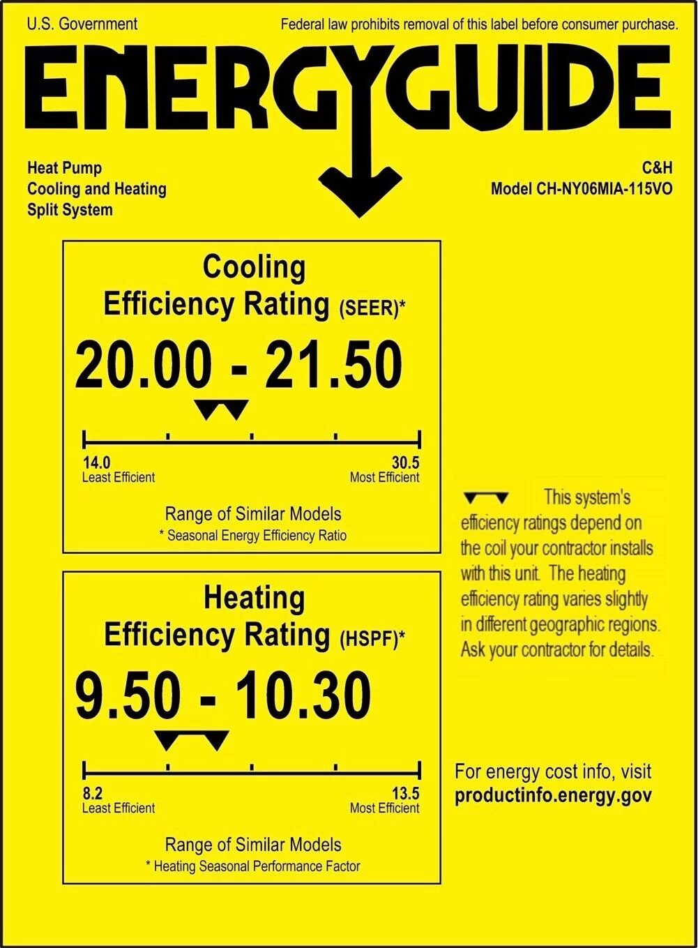 Cooper & Hunter 6000 BTU 115V Wall Mounted Mini Split Heat Pump Air Conditioner With 16ft Kit Cover 250 Sq Ft WiFi