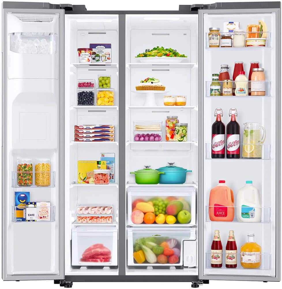 SAMSUNG RS27T5200SR 27.4 Cu.Ft. Stainless Side-by-Side Refrigerator