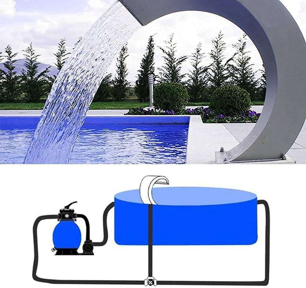 Garden Swimming Pool Fountain Stainless Steel Waterfall Fountain for Outdoor Inground Pools Waterfalls Sheer Water Feature
