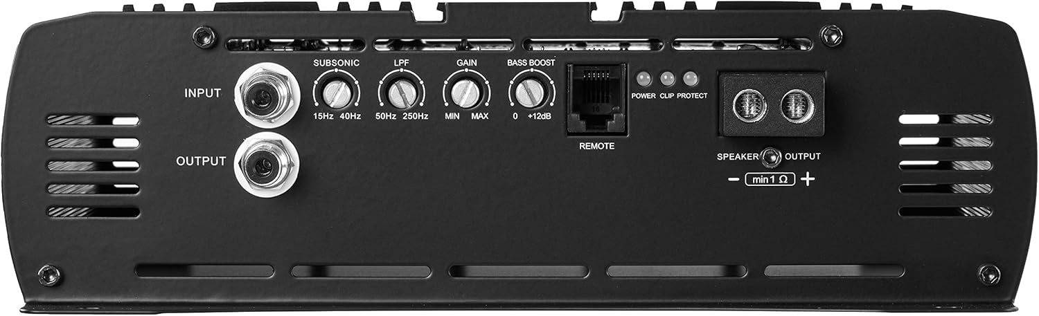 NVX XAD41 1200W RMS 1-OHM Stable Full Bridge Class D High Power Competition Full Range Bridgeable 4-Channel Car Audio MOSFET Amplifier