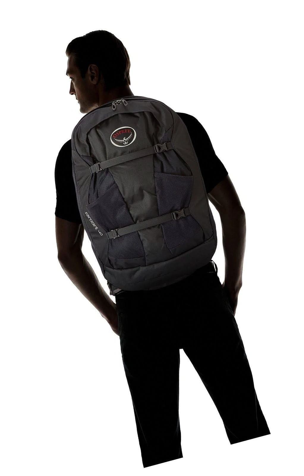 Osprey Packs Farpoint 40 Travel Backpack Volcanic Grey Medium Large