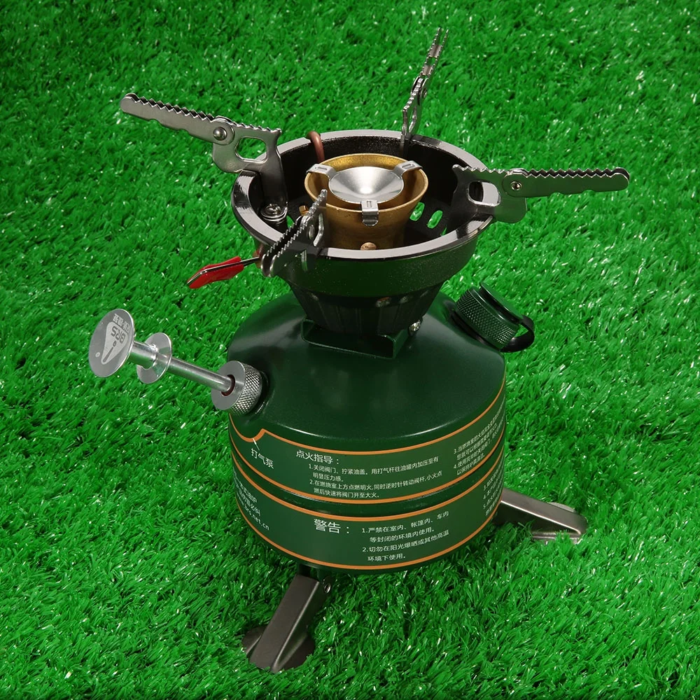 BRS Camping Hiking Portable Integrated Non-preheating Gasoline-burning Fuel Gasoline Camping Fishing Picnic Furnace Boiler Cooker
