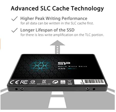Silicon Power 1TB SSD 3D NAND A55 SLC Cache Performance Boost SATA III 2.5x22 7mm