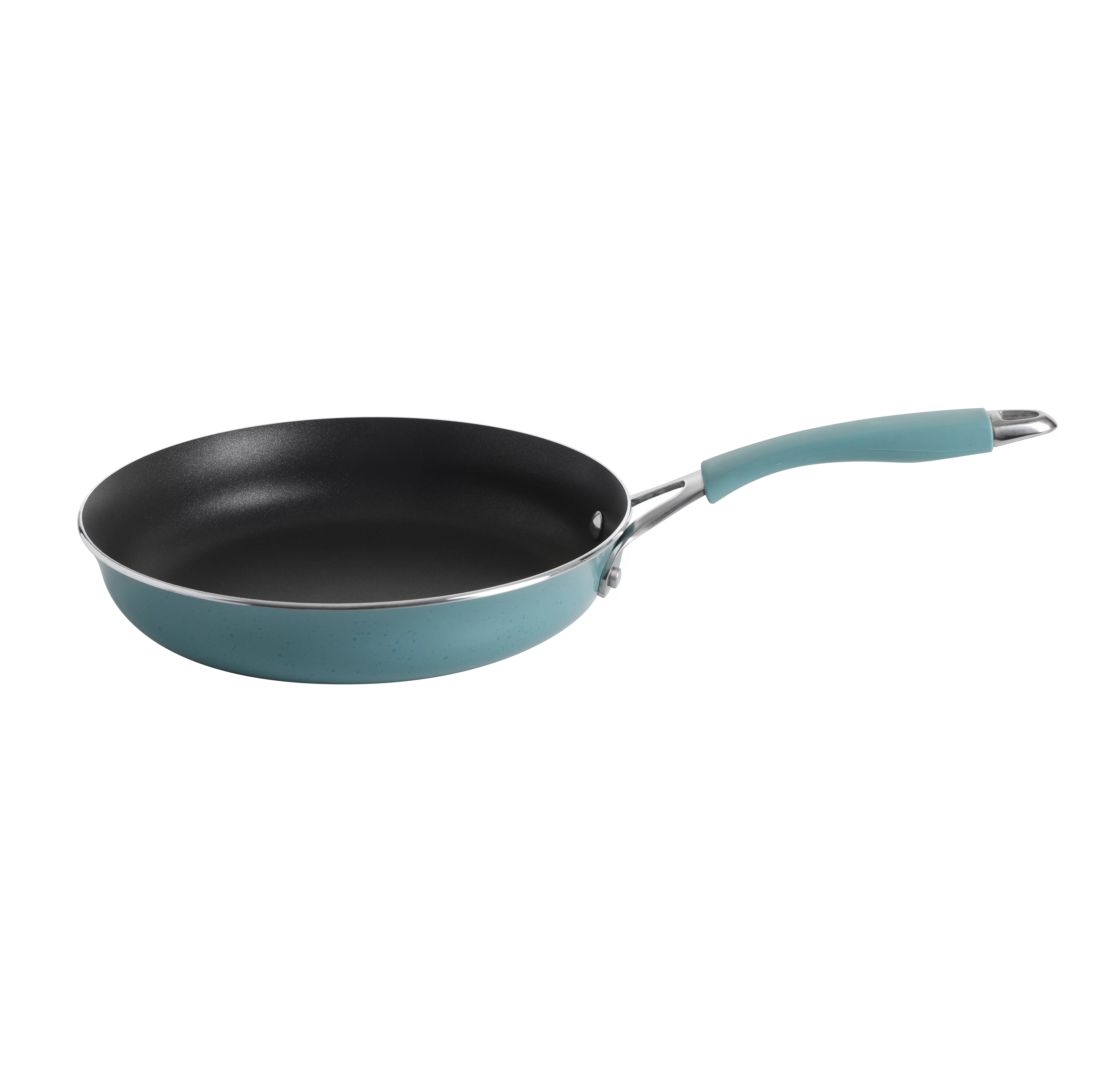 The Pioneer Woman Frontier Speckle 24-Piece Aluminum Cookware Combo Set, Turquoise