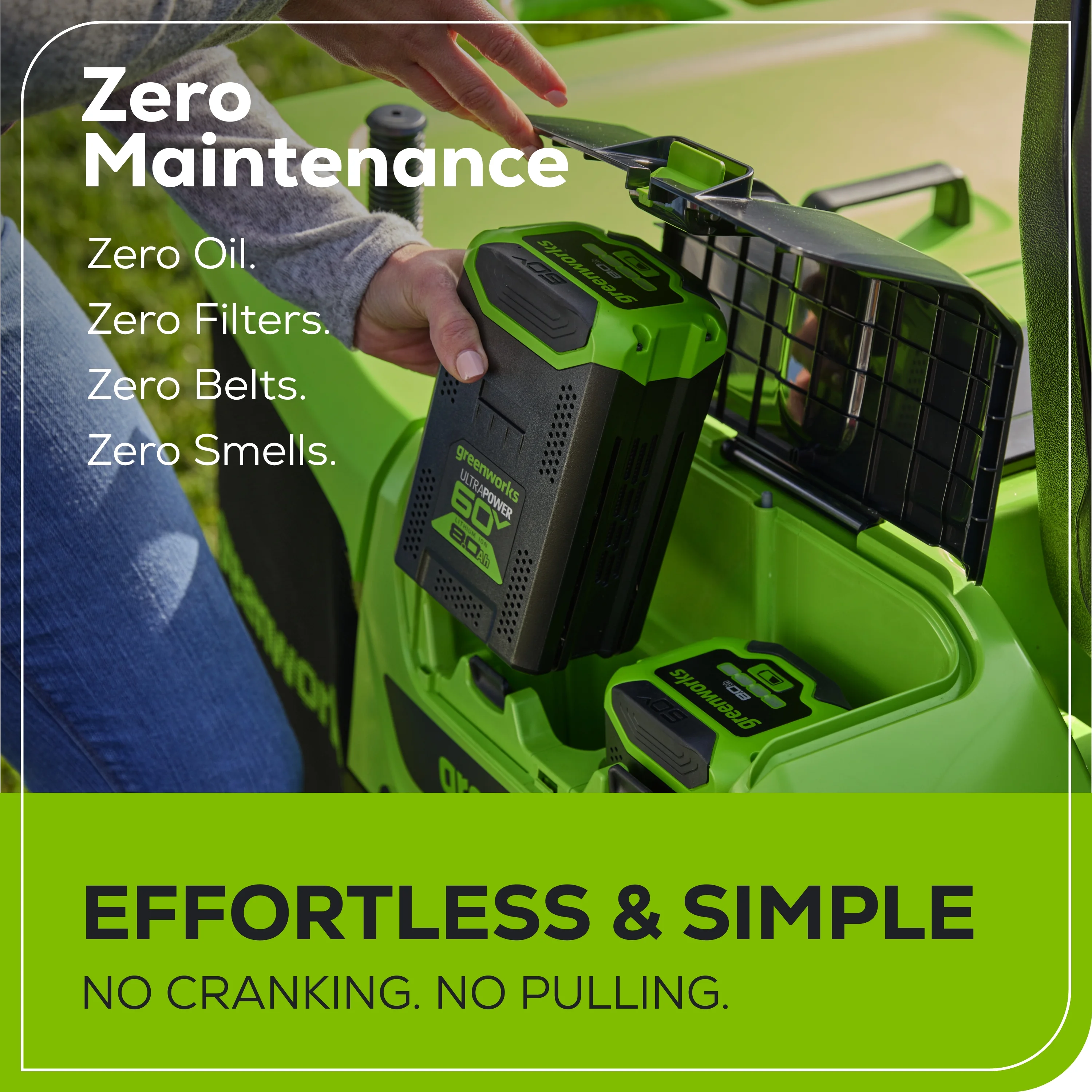 Greenworks 60V 30” CrossoverT Riding Lawn Tractor with (2) 8.0 Ah, (2) 4.0 Ah Batteries & 600-Watt Charger 7421902