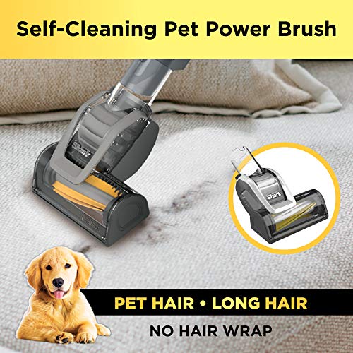 Shark HV322 Rocket Deluxe Pro Corded Stick Vacuum with LED Headlights, XL Dust Cup, Lightweight, Perfect for Pet Hair Pickup, Converts to a Hand Vacuum, with Pet Attachments, Bordeaux/Silver