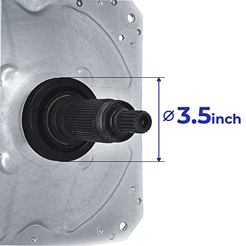 UPGRADED FIXIT PARTS W11393685 Gearcase and Slider W10734521 Kit for Whirlpool Kenmore Maytag Washers, Shaft 4.5 inches, Seal 3.5 inches
