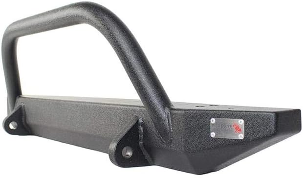 FISHBONE Jeep TJ Front Bumper W/Winch Guard 97-06 Wrangler TJ Rubicon and Unlimited Steel Black Textured Powdercoat Piranha Series