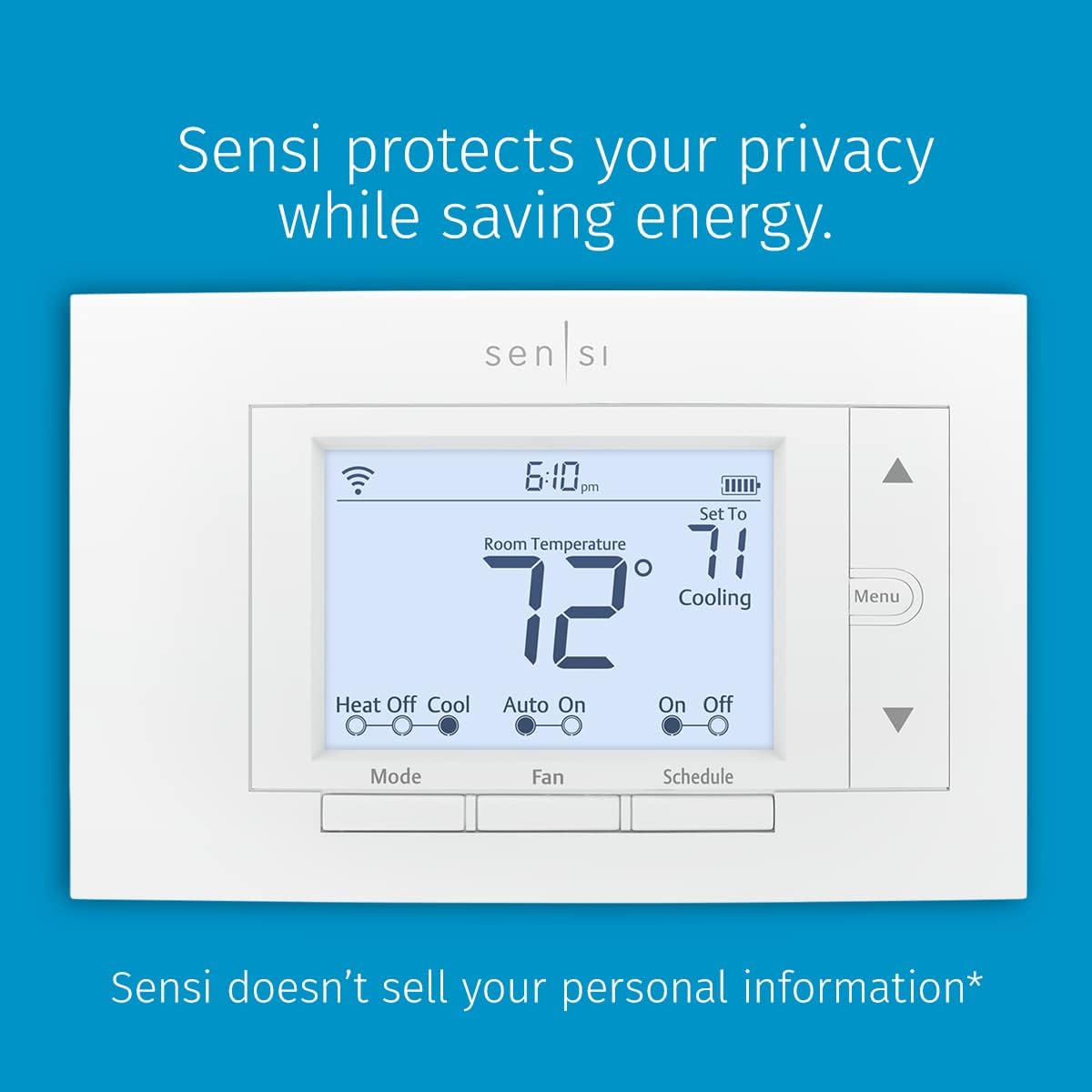 Emerson Sensi Wi-Fi Smart Thermostat for Smart Home, DIY, Works With Alexa, Energy Star Certified, ST55 Pack of 2