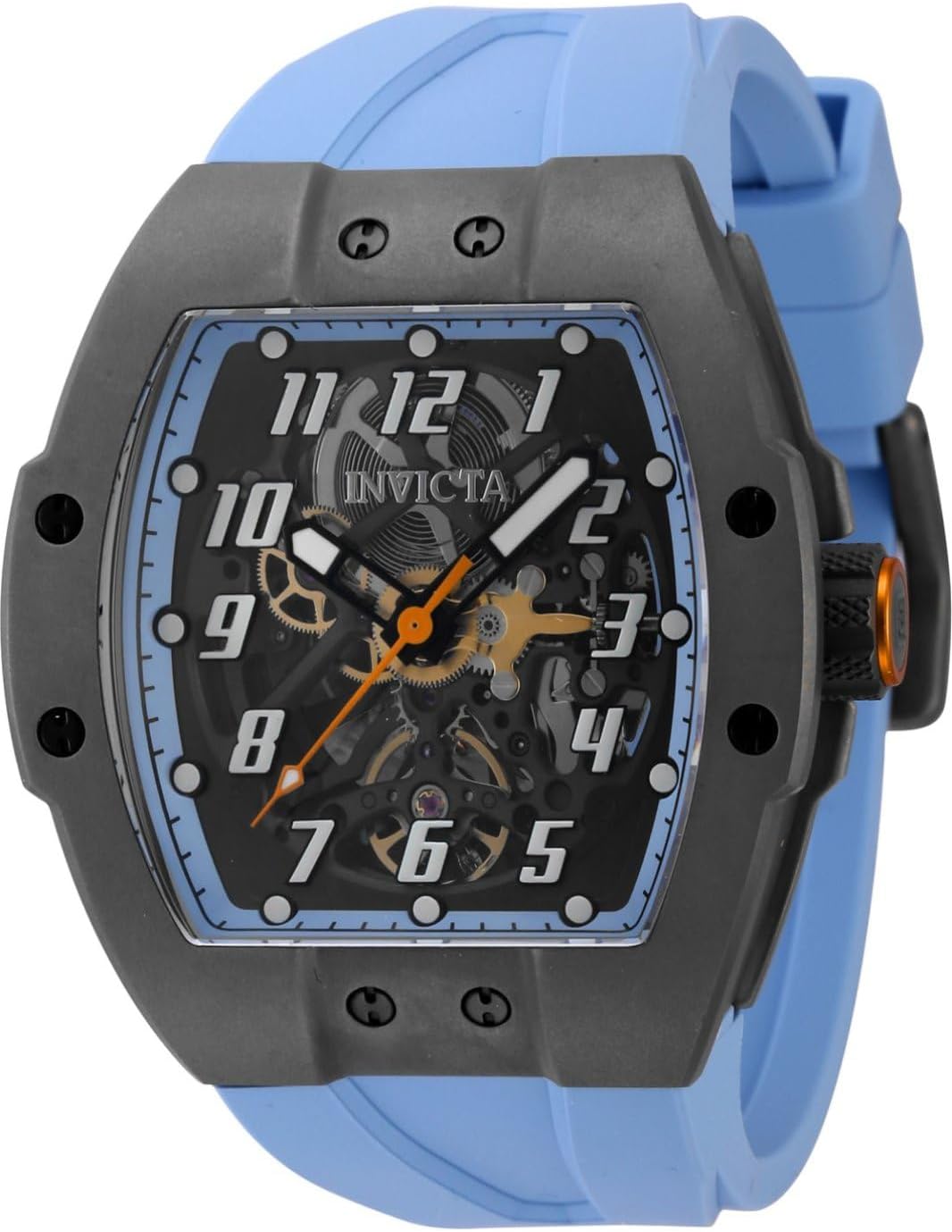 Invicta Men's 44403 JM Correa Automatic 3 Hand Light Blue, Transparent Dial Watch