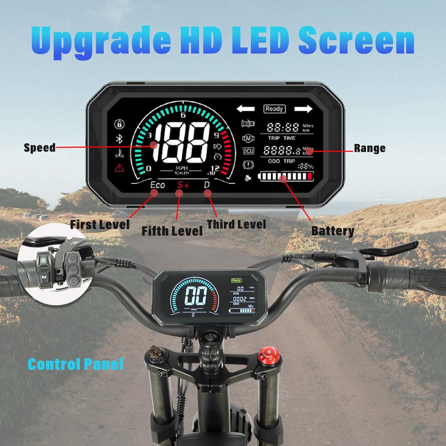 Nexusrider Fat Tire Electric Bike for Adults, 35MPH 2000W Dual Motor E Dirt Bike, Long-Range 20inch 48v 22.4ah Robust All Terrain Moutain E-Bikes Dual Shock Absorber